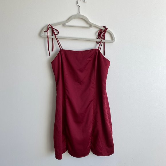 Revolve Privacy Please Red Slip Dress - Picture 2 of 3